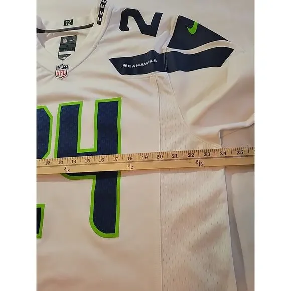 Authentic NFL Marshawn Lynch Seattle Seahawks Nike Elite Jersey Size Large 48